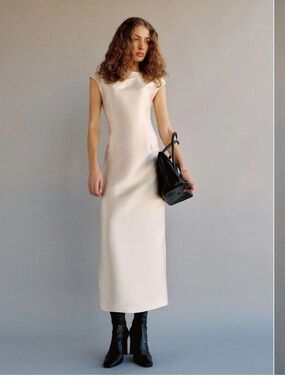 Reformation Belden Dress - Cream